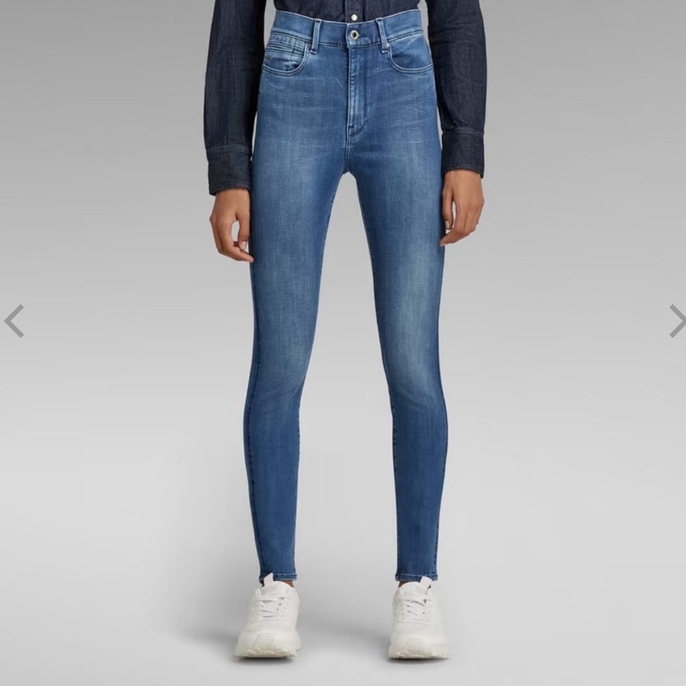 G star raw shape high super skinny jeans